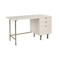thumbnail image 2 of Sunpan Celine 44.25" Modern Wood and Steel Desk in Cream/Antique Brass, 2 of 4