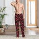 thumbnail image 2 of Fotbe Beautiful Maple Leaf Lantern Pantalones de Pijama para Hombre, Pantalones de Dormir, Pantalones de Casa con Cintura Ajustable y Bolsillos-XX-Large, 2 of 6