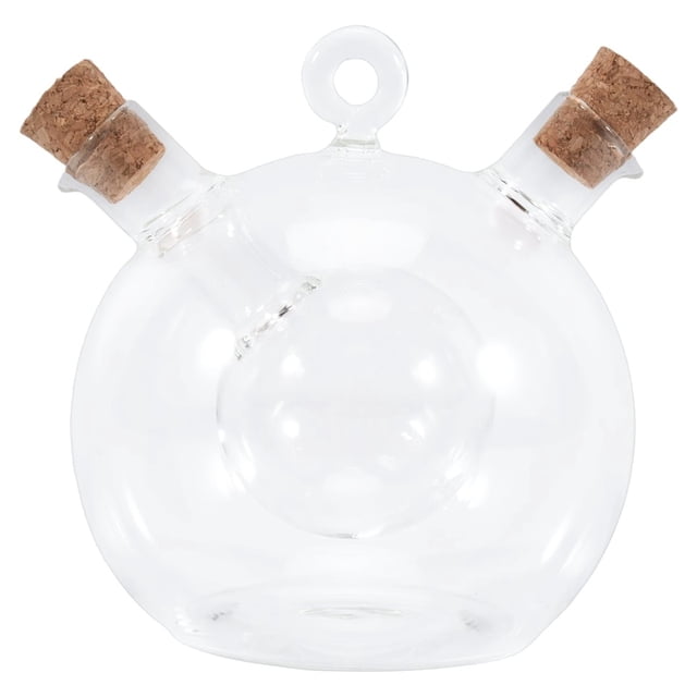 Dispensador de y Vinagre 2 en 1 Botella Vidrio Cocina Aceite con TapóN Corcho