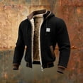 thumbnail image 2 of Fgnfyis Mens Jackets Casual Stylish Hooded Jacket Warm Winter Casual Coat Soft Thermal Lined Outerwear for Fall Season Mens Winter Coats Black XXXXL, 2 of 3