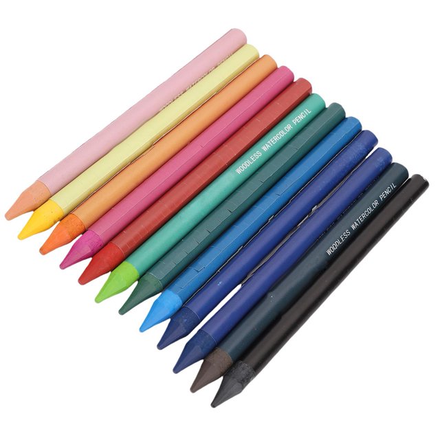 Woodless Watercolor Pencils Set,Solid Pigmented Pencils Botanical Garden Set Soft Core Art Pastel Pencils Set For Adult Artists, Colorists