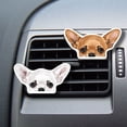 thumbnail image 5 of WIRESTER Car Air Freshener Fragrance Vent Clip Interior Decoration for Cars with Lemon Scented Pad - Animal Fawn Chihuahua Dog, 5 of 7