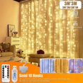 thumbnail image 4 of Guirnalda de luces LED navideñas con control remoto, USB, para bodas, dormitorio, 10 ganchos, 4 of 5