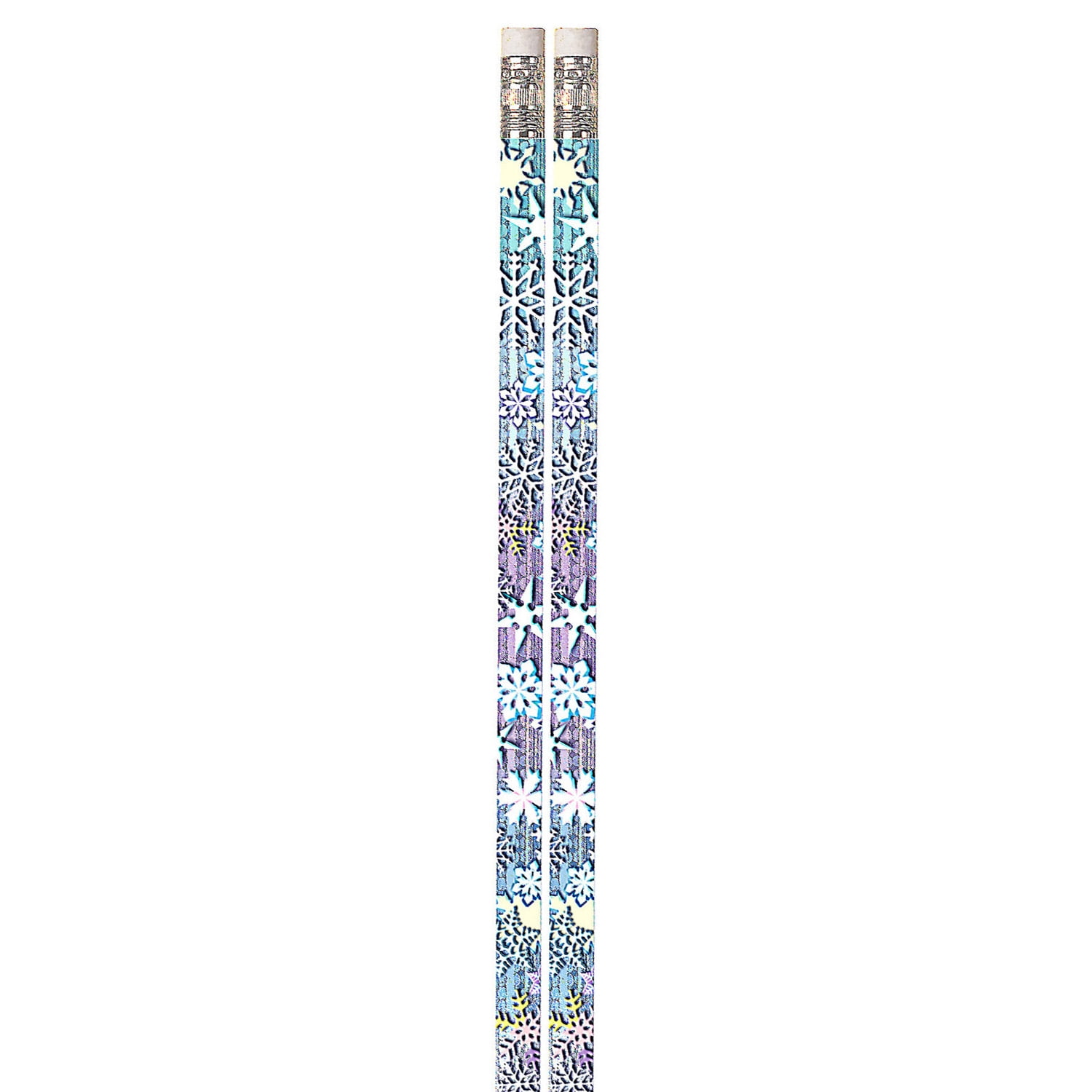 Musgrave Pencil Company Snowflake Glitters Motivational Pencils, 12 Per Pack, 12 Packs