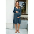 thumbnail image 3 of Yawrut Womens V-Neck Maternity Dresses Nursing Breastfeeding Dress With Pockets, 3 of 8