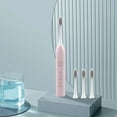 thumbnail image 4 of 32000 Times/min High Frequency Electric Toothbrush 3 Brush Heads Adults And Children 6 Modes Electric Toothbrush, Summer, 4 of 6