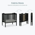 thumbnail image 6 of Dream On Me 2-in-1 Lightweight Folding Portable Crib, Black, 6 of 12