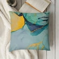 thumbnail image 3 of SHANXI  Throw Pillow Covers Colorful Texture Purple Green Blue Gold Foil Square Pillowcases for Home Decor Sofa Car Bedroom Pillow case 24x24in, 3 of 5