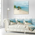 thumbnail image 2 of Designart Beautiful Coastline in Indonesia - Modern Seascape Throw Pillow - 18x18, 2 of 4