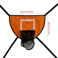 thumbnail image 3 of ROZYARD Small Indoor Basketballs Hoop Kids Small Basketballs Hoop Wall Mount Dunks Rim Hangings Board with Small Basketball Set, 3 of 21