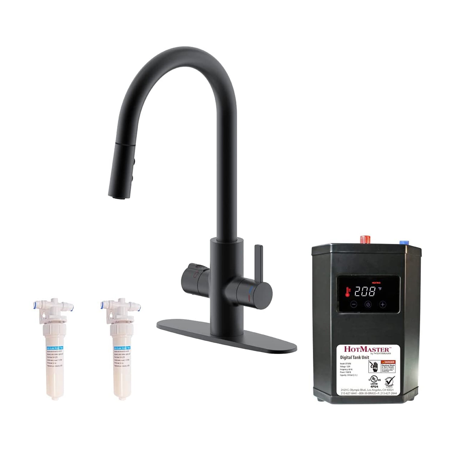 Westbrass HotMaster 4 in 1 Hot Water Faucet, Matte Black | Walmart Canada