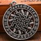 thumbnail image 3 of New Slavonic Necklace for Men Retro Style Viking Round Rune Pendant Necklace for Men Gifts Fashion Neck Chain Jewelry Discounts, 3 of 5