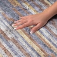 thumbnail image 3 of Addison Rugs Dream Shag Premium Machine Washable Transitional Stripes, Bars, Horizontal Lines Landscape Rectangle Rug, 8' x 10', 3 of 8