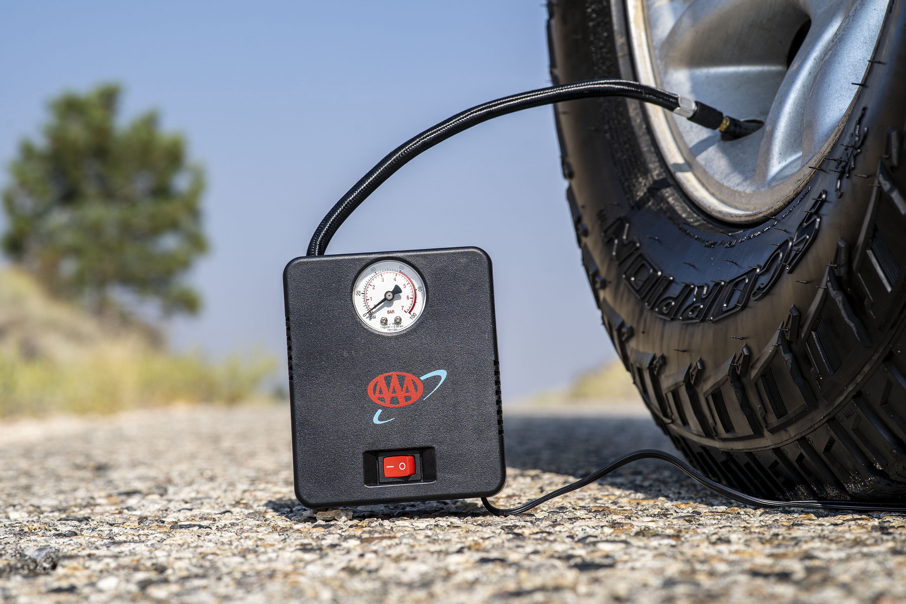 AAA Mini Air Inflator DC with Pressure Gauge 12V