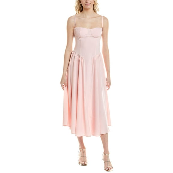ESTELLINA womens  Midi Dress, s, Pink