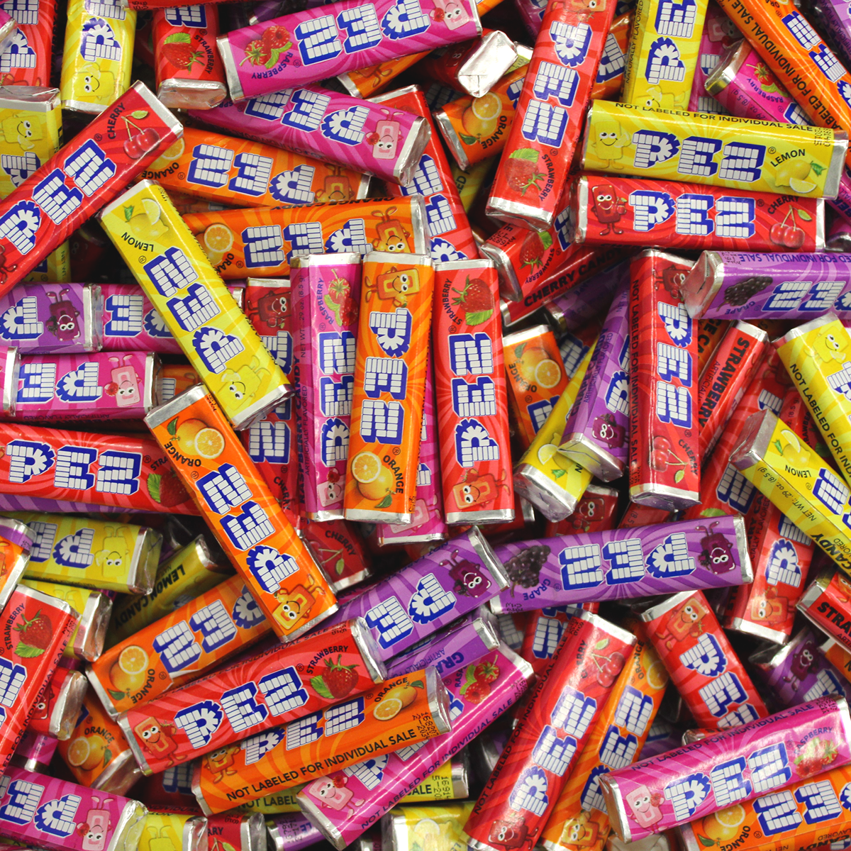 Assorted Candy Refill Pez Variety Pack | Bulk 3 Pound Bag | Fruit Flavor Mix