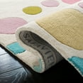 thumbnail image 5 of SAFAVIEH Soho Dots Geometric Wool Area Rug, Ivory/Multi, 3'6" x 5'6", 5 of 10
