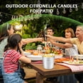 thumbnail image 4 of Citronella Candles Outdoor/Indoor Large 3 Wick Soy Wax Outdoor Candles Long Lasting Burn Time for Patio/Garden/Yard/Balcony/Camping 2 Pack, 4 of 10