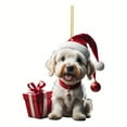 thumbnail image 2 of Holloyiver Christmas Dog Pendant, Cute Dog Acrylic Pendant, Christmas Tree Decoration Car Accessories Pendant Hanging Home Decoration Pendant Christmas, 2 of 9