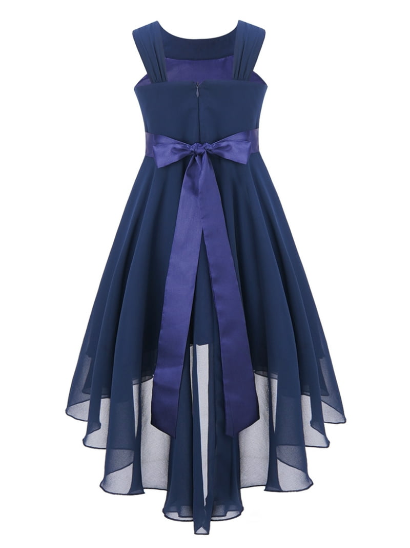 DPOIS Kids Flower Girl Dress Teens Junior Wedding Bridesmaid High