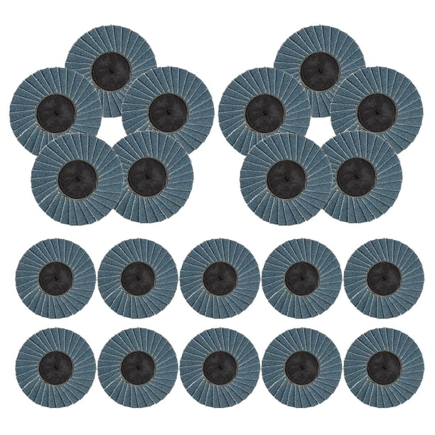 20 Pcs 2'' Disco De Aleta De Lijado Discos De Muela Abrasiva Para Amoladora Angular De 80 Granos