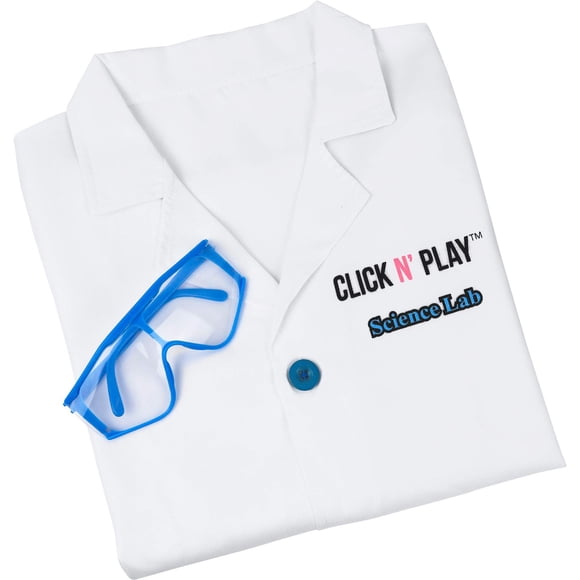 Click N' Play Science Lab Juego de rol Juego de disfraces Blanco