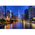 thumbnail image 1 of Chicago At Night III - CANVAS OR PRINT WALL ART, 1 of 1