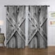 thumbnail image 4 of 2 cortinas opacas de poliéster con ojales para ventana de dormitorio. Puerta de madera, 4 of 7