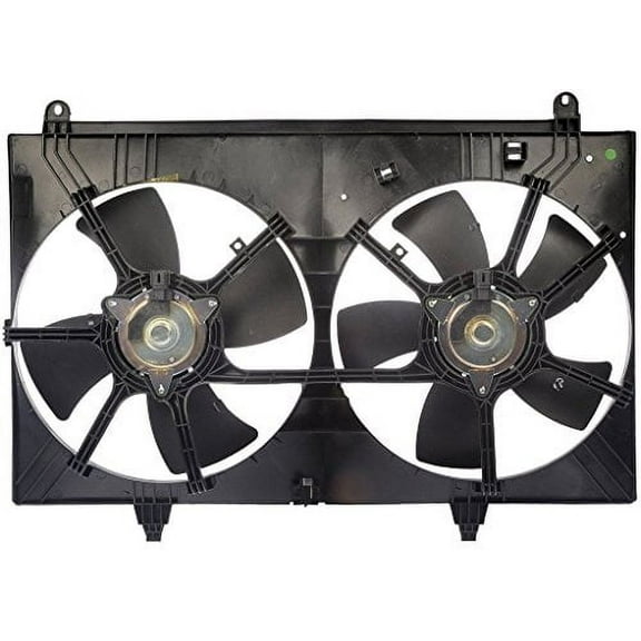 Dual Radiator and Condenser Fan Assembly - Pacific Best Inc. Fit/For IN3115104 03-08 Infiniti FX35