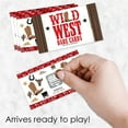 thumbnail image 2 of Big Dot of Happiness Western Hoedown - Wild West Cowboy Party Game Scratch Off Dare Cards - 22 Count, 2 of 6