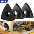 thumbnail image 2 of 3pcs Triangular Oscillating Tool Sanding Pad Quick Release Oscillating Tool For Bosch DeWalt Craftsman Multi Tool, 2 of 2