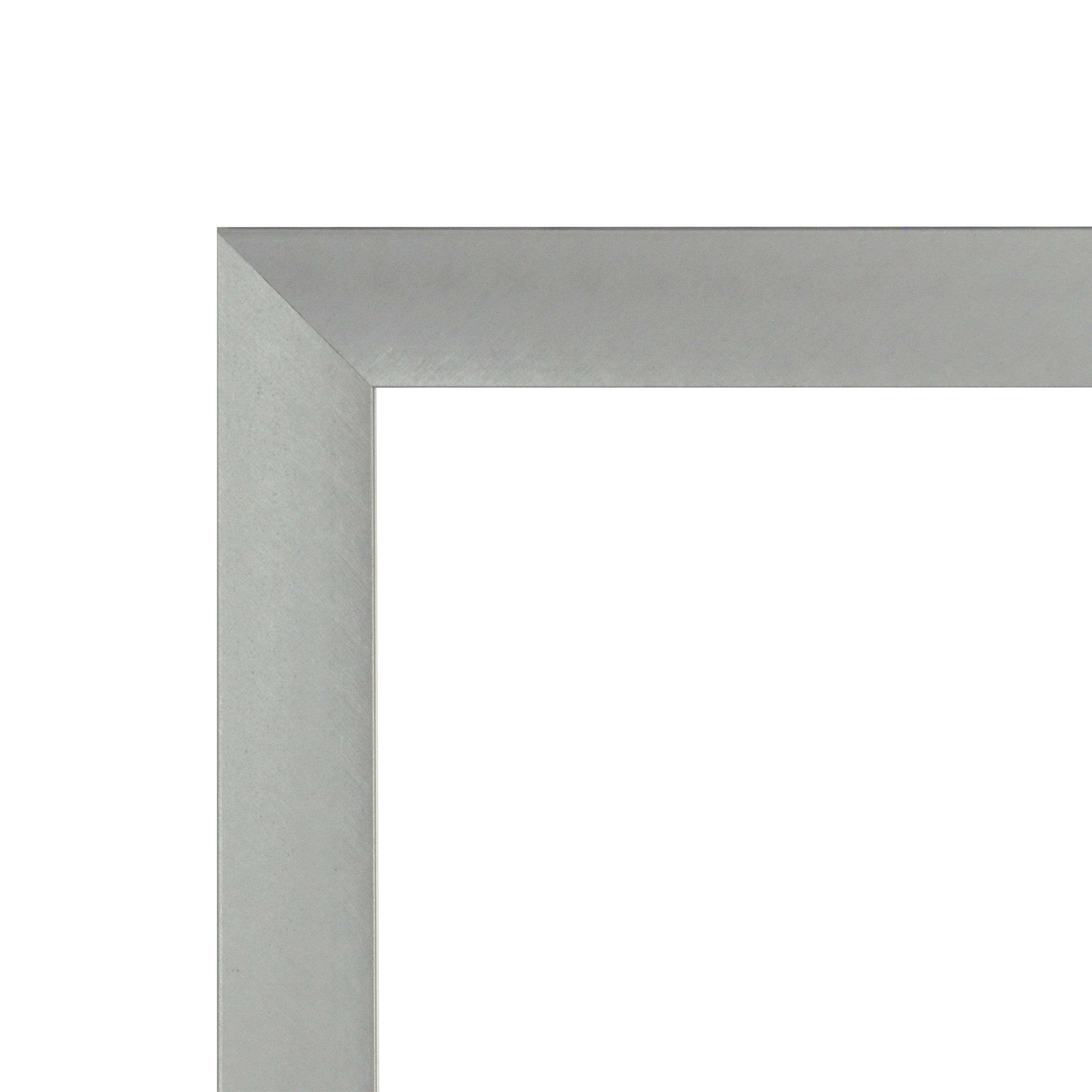 Rayne Mirrors Juliet Soft Silver Metal Slender Body Mirror 16 x 55