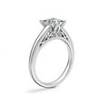 thumbnail image 3 of 1.00 Ct Princess Cut Natural Diamond Stylish Solitaire Ring for Anniversary Solid 14K White Gold Size 4, 3 of 8