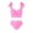 Pink, variant on BeAi Sexy Swimsuit for Women 2025 Push Up Bathing Suit for Women One Piece Cheeky Cute Swimwear with Shorts Beachwear for Women Summer Plus Size Vintage Padded Push up Previous Orders