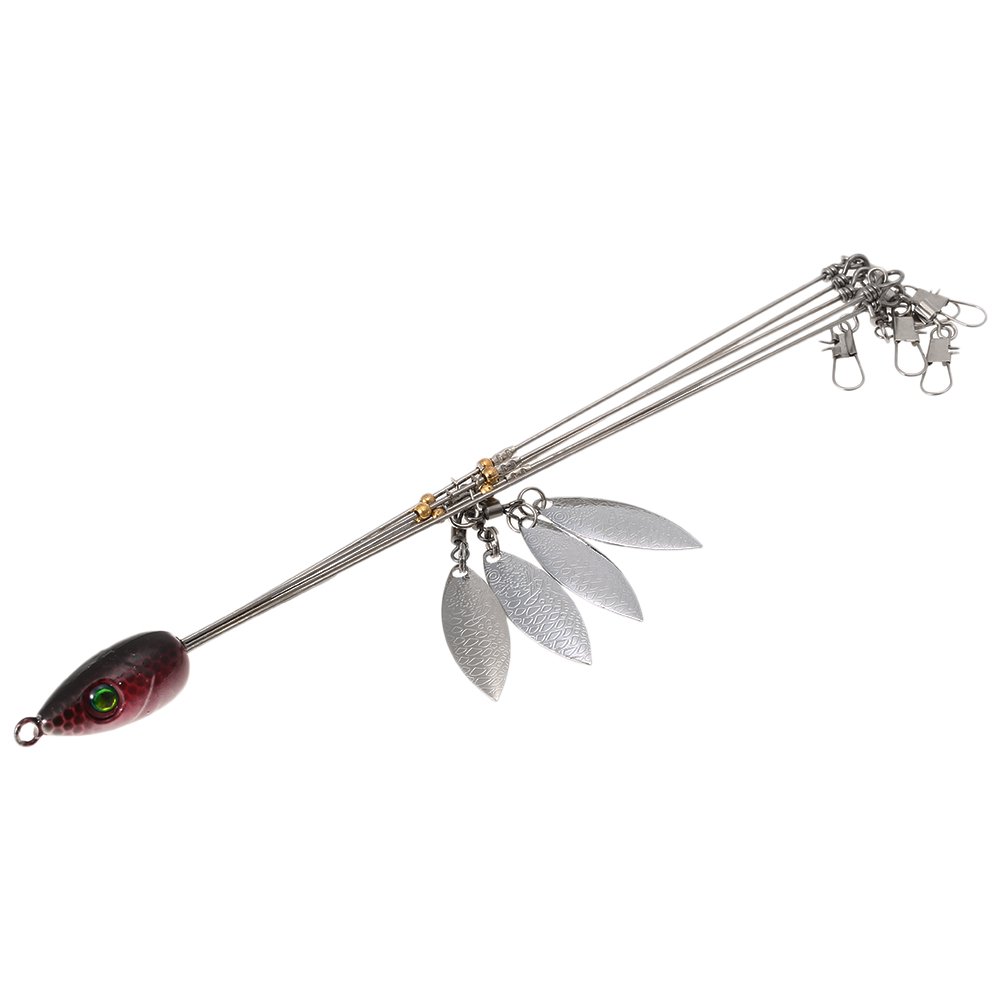 5 Arms Alabama Umbrella Rigs Fishing Bass Lures Bait Kit Swim Baits