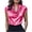 Hot Pink, variant on UAMVSH Womens Silk Satin Tops Dressy Casual Cap Sleeve Shirts Elegant Cowl Neck Business Tunic Blouse Work Office Outfits