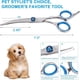 thumbnail image 2 of Dog Cat Grooming Scissors - Pet Grooming Scissors with Safety Round Tip - Stainless Steel Dog and Cat Grooming Scissors (Curved Scissors), 2 of 5