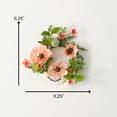 thumbnail image 4 of 11.25"H Sullivans Peachy Poppy Mini Wreath, Multicolored, 4 of 4