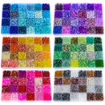 thumbnail image 1 of Kit de fabricación de pulseras con perlas de vidrio XSEINO, alrededor de 7200 piezas, 6 mm, 1 of 6