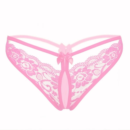 

QWANG Women G String Sexy Underwear Lace Briefs Panties Super Thin Hollow Thongs