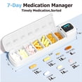 thumbnail image 3 of Pastillero Inteligente con Alarma, Dispensador de Pastillas Diario con Bluetooth para 7 Días con Aplicación, Pastillero de Viaje Semanal ., 3 of 5