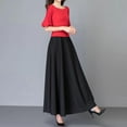 thumbnail image 2 of Women's Casual High Waist Loose Pleated Skirt A-Line Large Swing Plus Size, 2 of 11