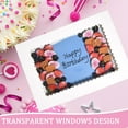 thumbnail image 3 of Livease 5pcs 14x10x4 White Large Cake Boxes with Window Rectangle Quarter Sheet Bakery Boxes, 3 of 8