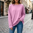 thumbnail image 2 of Womens Sweatshirts Long Sleeve Plus Size Pullover Crew Neck Loose Casual Sweatshirts for Women S-3XL, 2 of 7