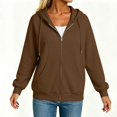thumbnail image 2 of Perfectbot Women's Zip Up Hoodie Long Sleeve Fall Winter Sweatshirt Jacket with Pockets Casual Outerwear, 2 of 2