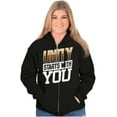 thumbnail image 3 of Unity Starts With You Social Justice Zip Up Hoodie Men's Women's Brisco Brands X, 3 of 6