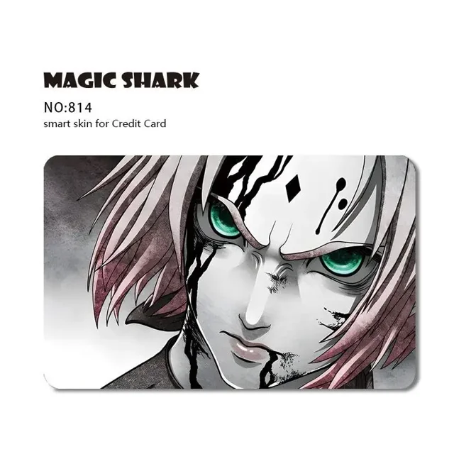 Fashion Cartoon Anime Game PVC Matte Film Sticker Case Skin for Credit Card Big Small No Chip 814 Small Chip