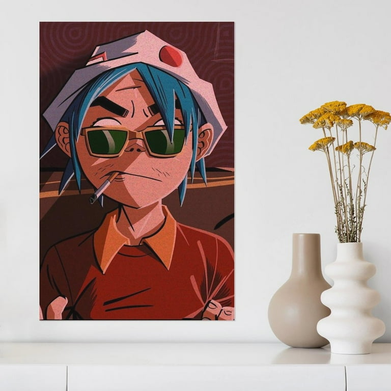 2d Gorillaz Music Decorative Painting Canvas Wall Poster Art