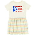 thumbnail image 3 of Inktastic Puerto Rico Flag in Text Girls Toddler Dress, 3 of 5