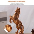 thumbnail image 2 of Estatuilla De Caballo De Bronce Decoración De Caballo Estatua De Resina Caballo Estatua De Caballo Moderno Estilo Europeo Y Mano De Obra Exquisita Para Regalos Para El Hogar Sala De Estar Oficina Methold HA014172-00, 2 of 7